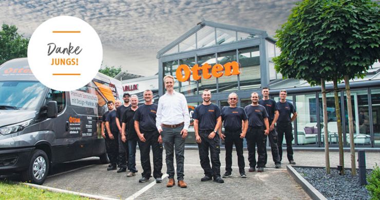 Otten Bauelemente News Danke Jungs