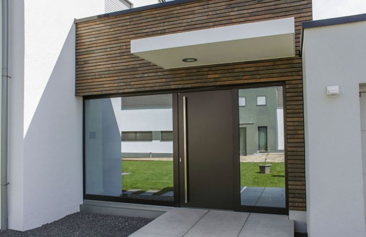 Otten Bauelemente News Holz Aluminium Haustuer Niveau